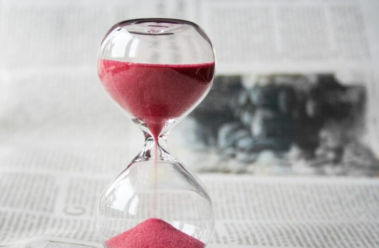 clear glass with red sand grainer