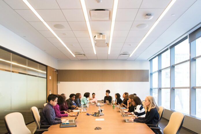 group of people in conference room