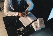 accountant counting money