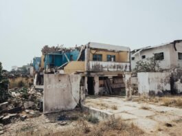 destruction in ibadan collapsed buildings